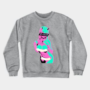 ダーリング Daringu #7 Zero Two Darling Franxx Pop Art Crewneck Sweatshirt